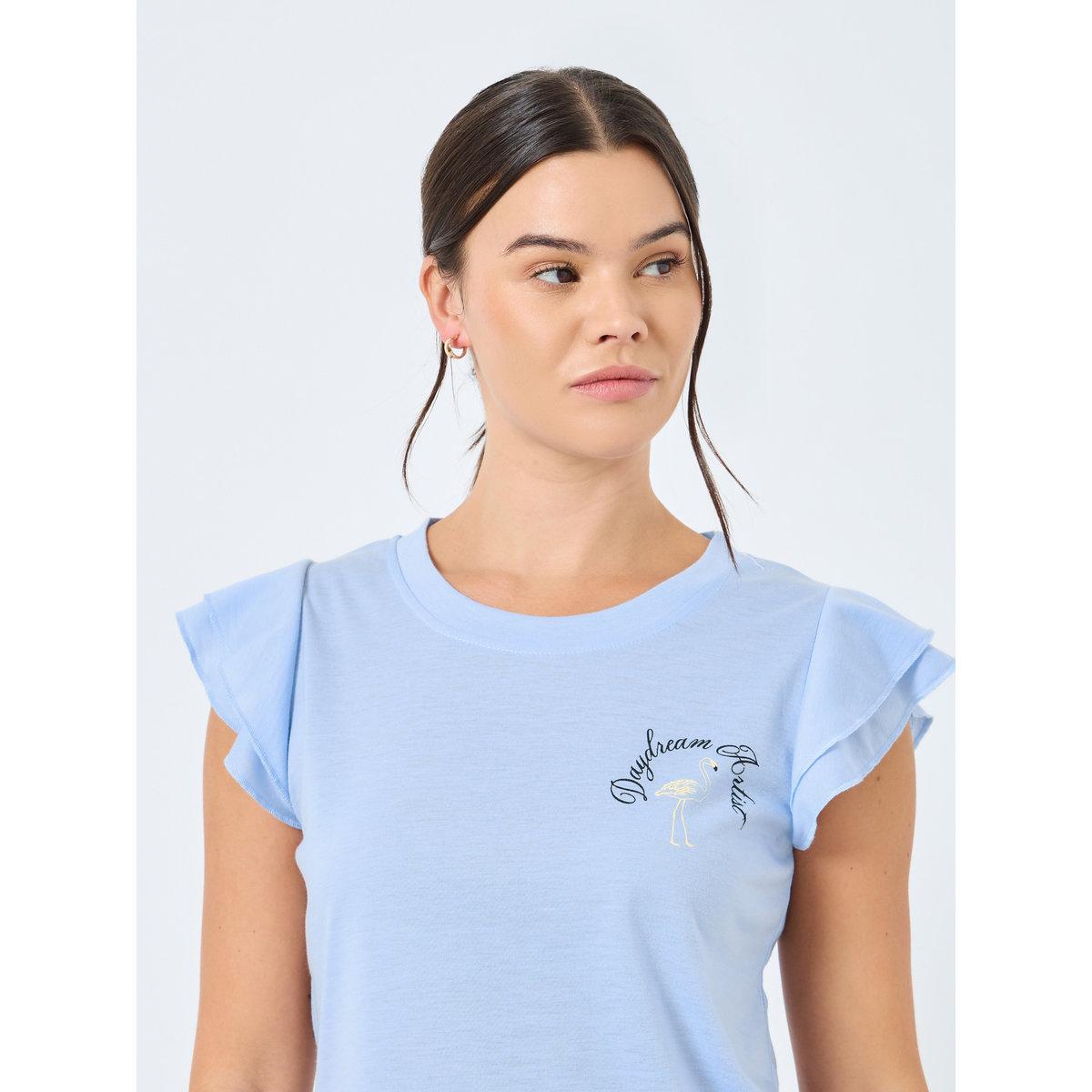 Styli Flamingo Double Ruffle Tank and Pyjama Set-women-clothing-nightwear-pyjamas-longsets-image-3