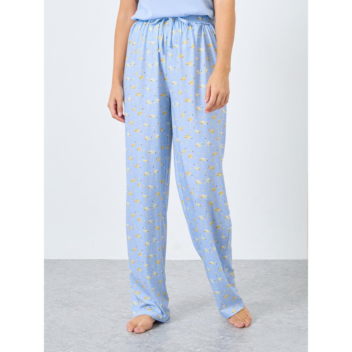 Styli Flamingo Double Ruffle Tank and Pyjama Set-women-clothing-nightwear-pyjamas-longsets-image-5