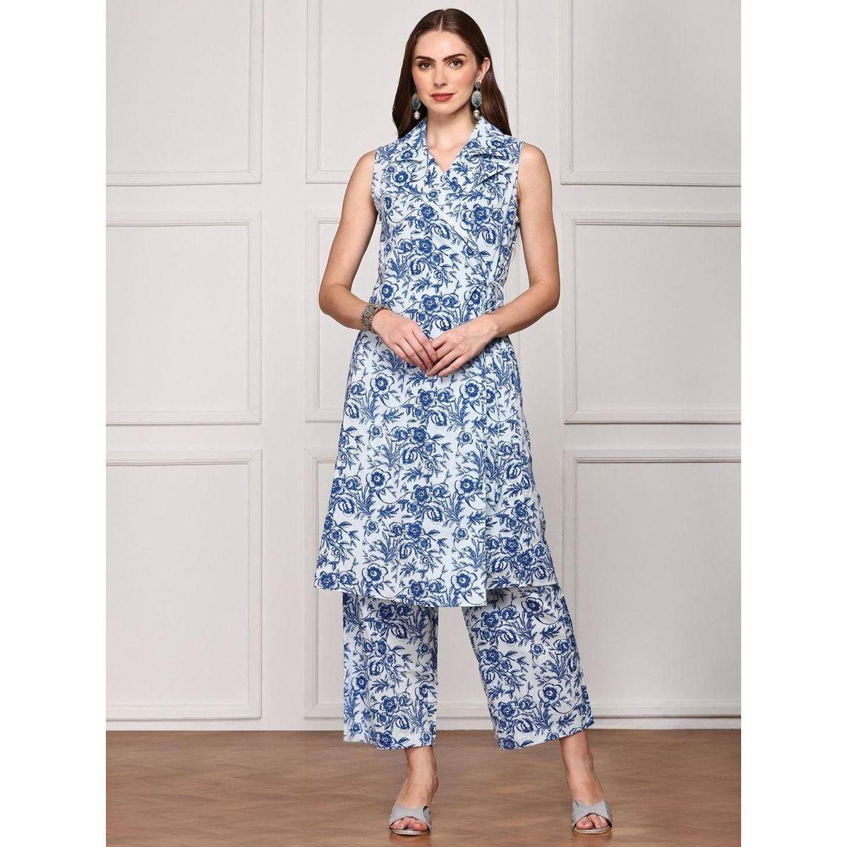 طقم منسق من بلوزة تونيك وبنطال مع بلوزة قصيرة-women-clothing-coordsets-image-2