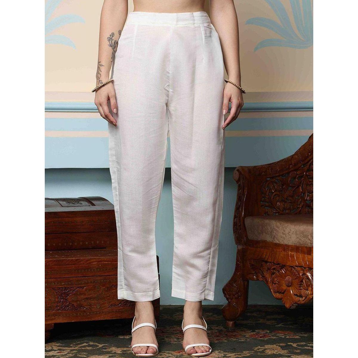 مجموعة من بنطال ودوباتا مع كورتا مُطرّزة-women-clothing-ethnicwear-kurtasets-image-3