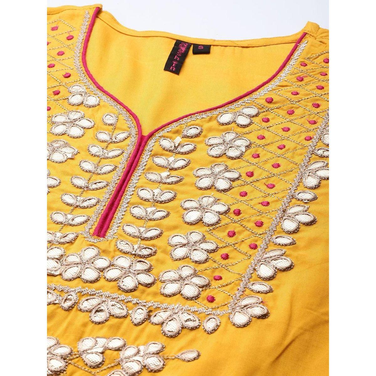 Ishin Embroidered Kurta with Sharara and Dupatta Set-women-clothing-ethnicwear-sareesets-image-2