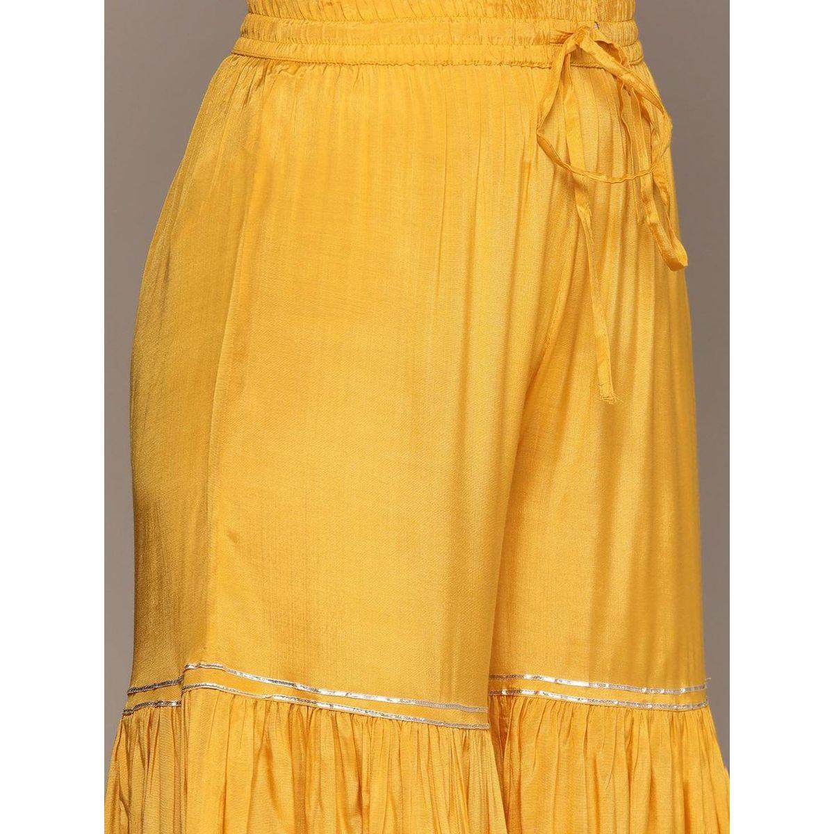 Ishin Embroidered Kurta with Sharara and Dupatta Set-women-clothing-ethnicwear-sareesets-image-3