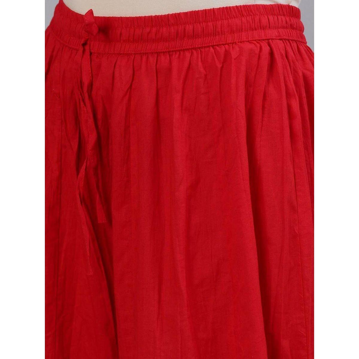 مجموعة من دوباتا وتنورة مع كورتا بتفاصيل مُطرّزة-women-clothing-ethnicwear-sareesets-image-3
