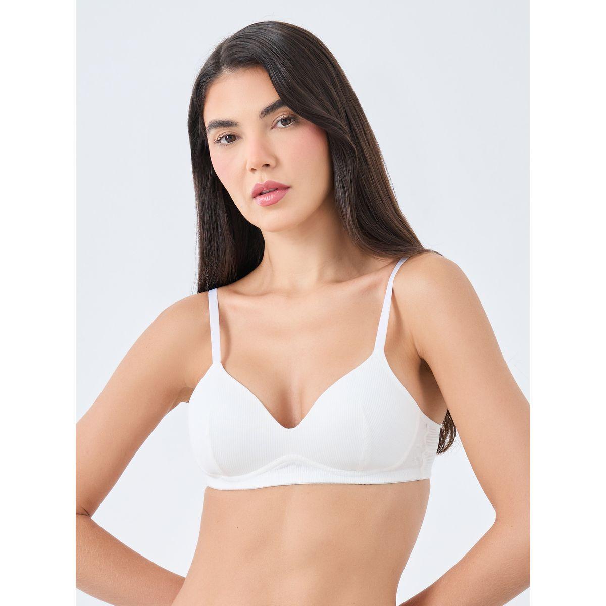Styli Pack of 3 - Non Wired Ribbed T-Shirt Bra-women-clothing-lingerie-bras-image-2