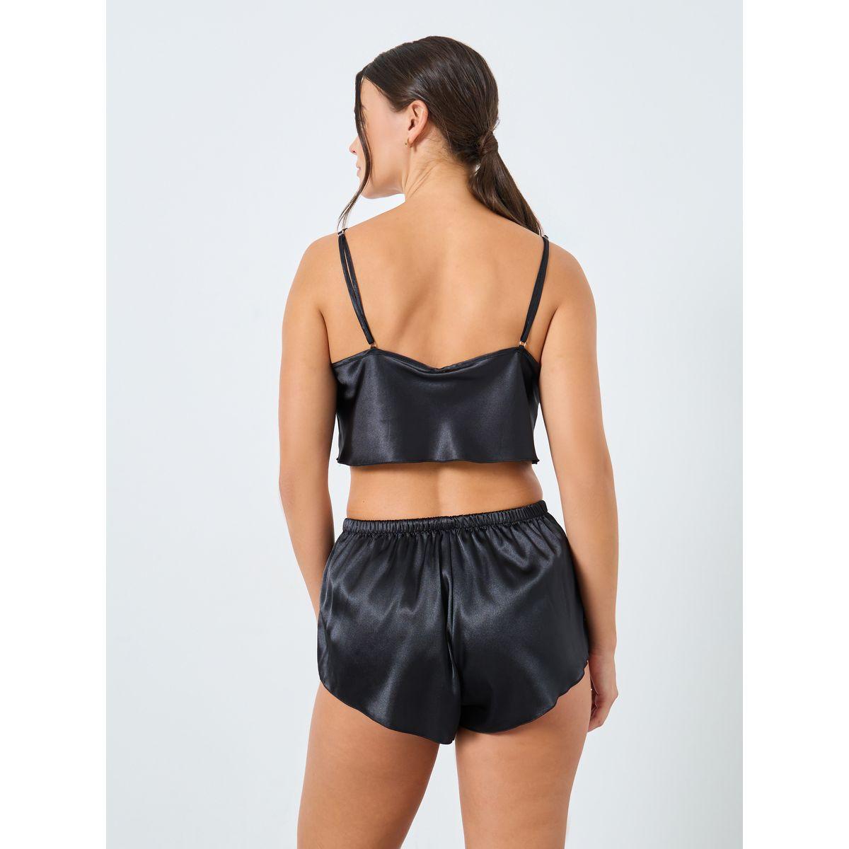 Styli Solid Satin Cami and Shorts Set-women-clothing-lingerie-lingeriesets-image-4