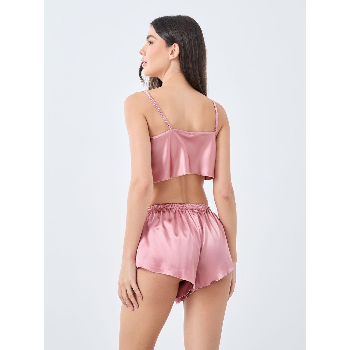 Styli Solid Satin Cami and Shorts Set-women-clothing-lingerie-lingeriesets-image-4