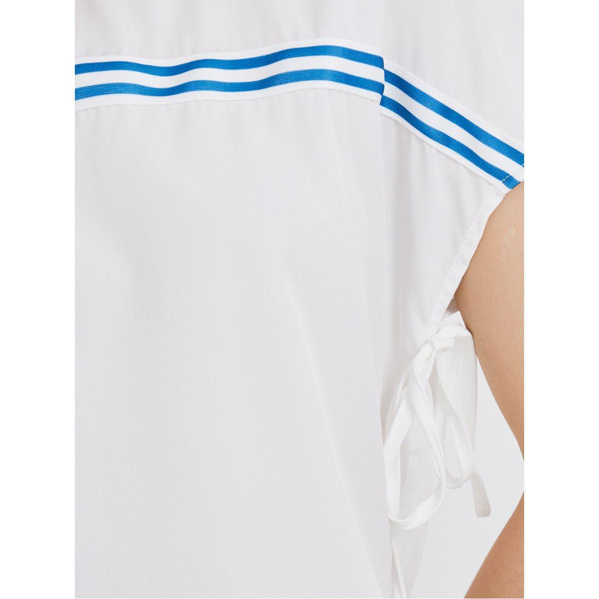 طقم منسق من بنطال وبلوزة بياقة دائرية وشريط-women-clothing-coordsets-image-4