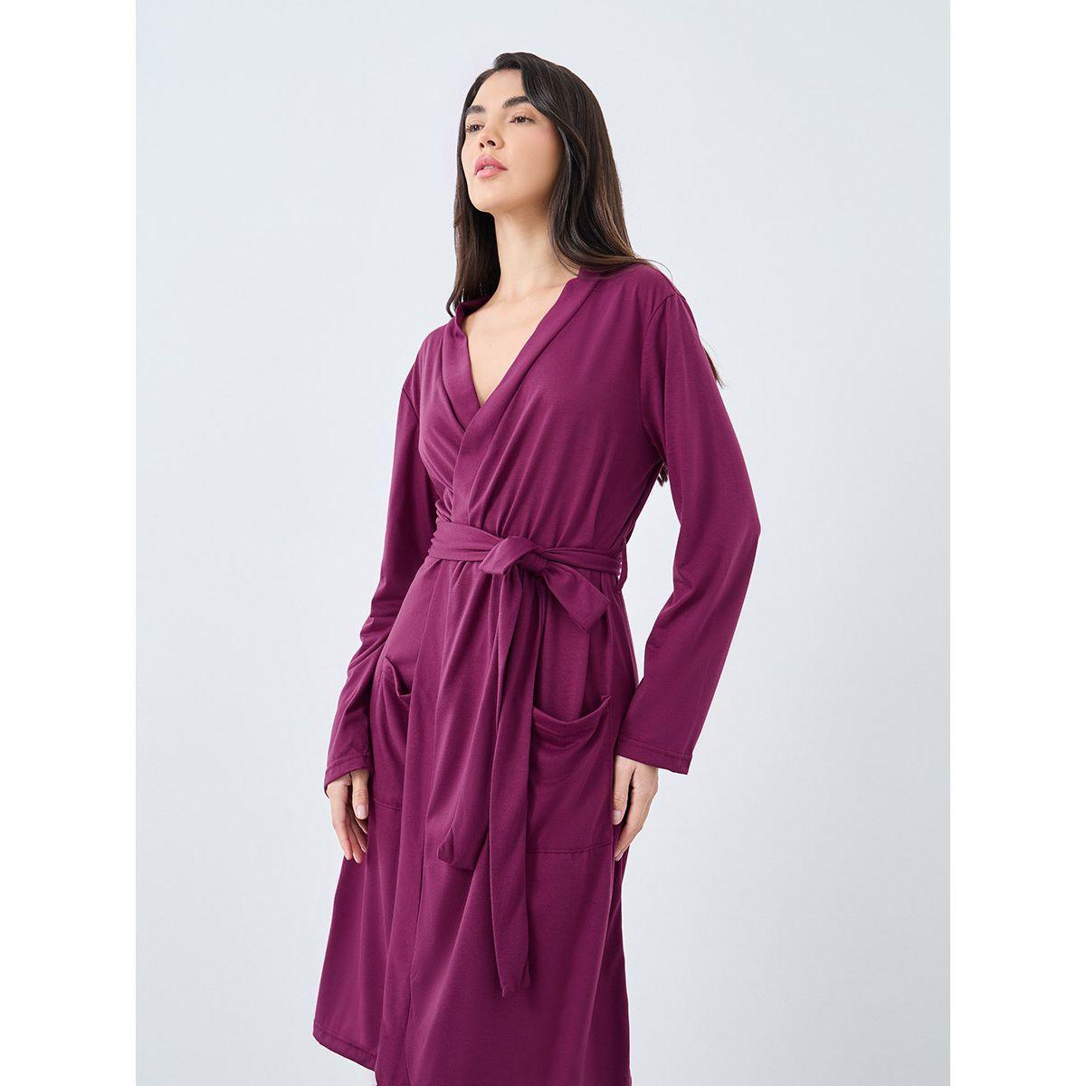 Styli Broad Edge Dual Pocket Robe-women-clothing-nightwear-robes-image-2