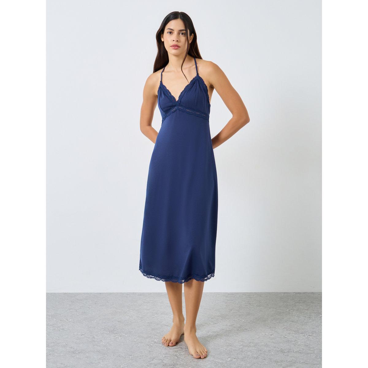 قميص نوم بتفاصيل دانتيل-women-clothing-nightwear-nighties-image-1
