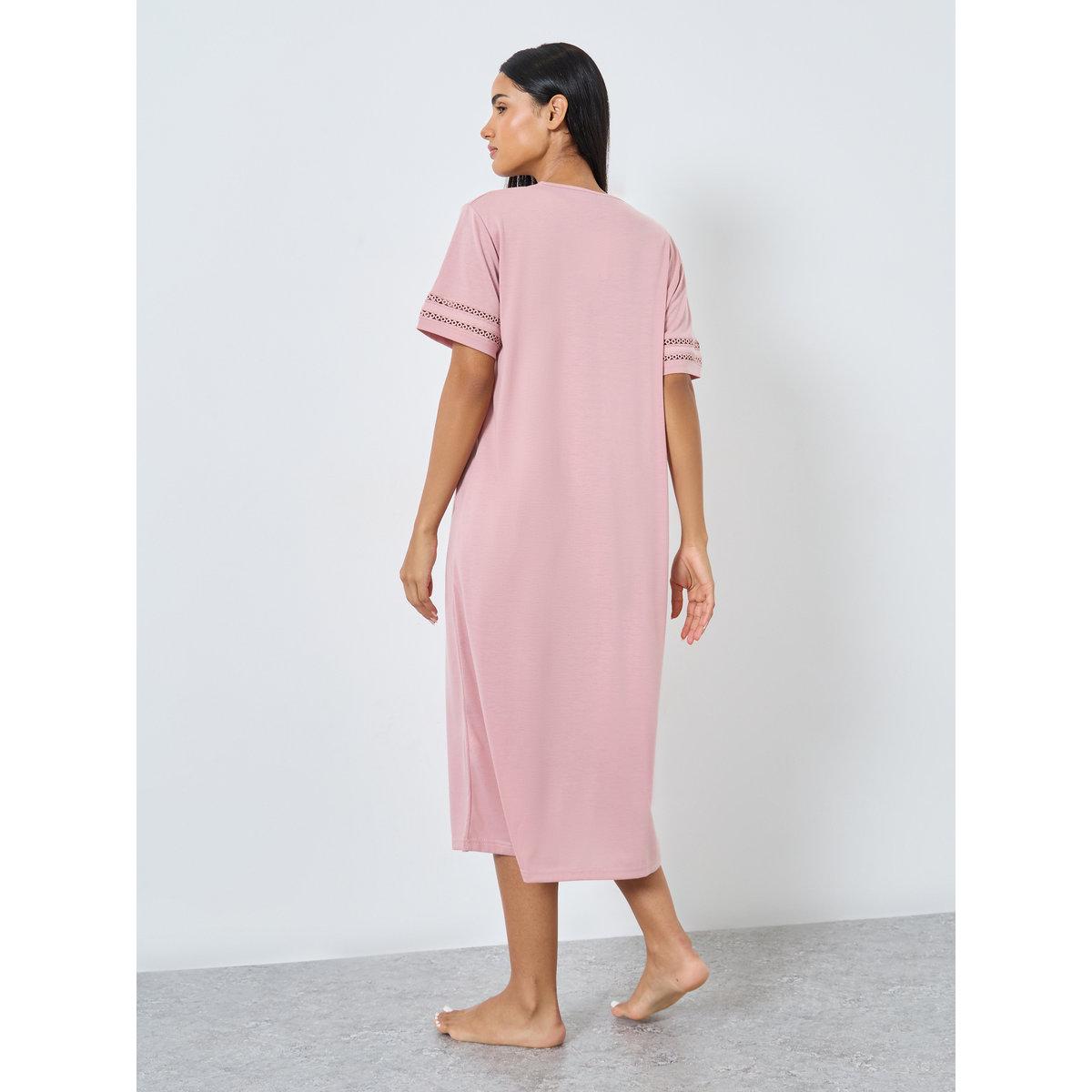 Styli Broderie Trim Sleep T-Shirt Dress-women-clothing-nightwear-nighties-image-5