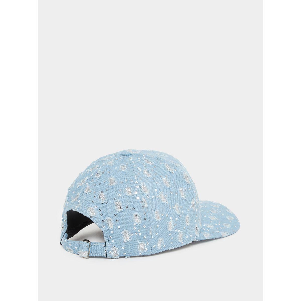 Styli Sequined Distressed Cap-women-clothingaccessories-capsandhats-image-3