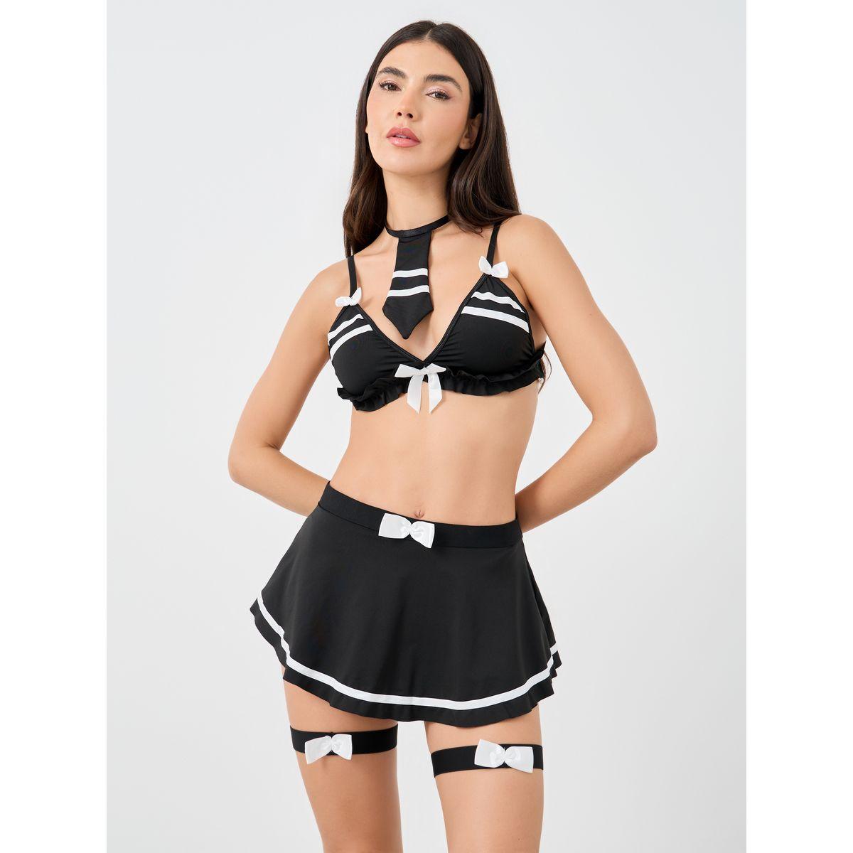 مجموعة من صدرية وتنورة مع ثونغ وجارتر-women-clothing-lingerie-lingeriesets-image-2