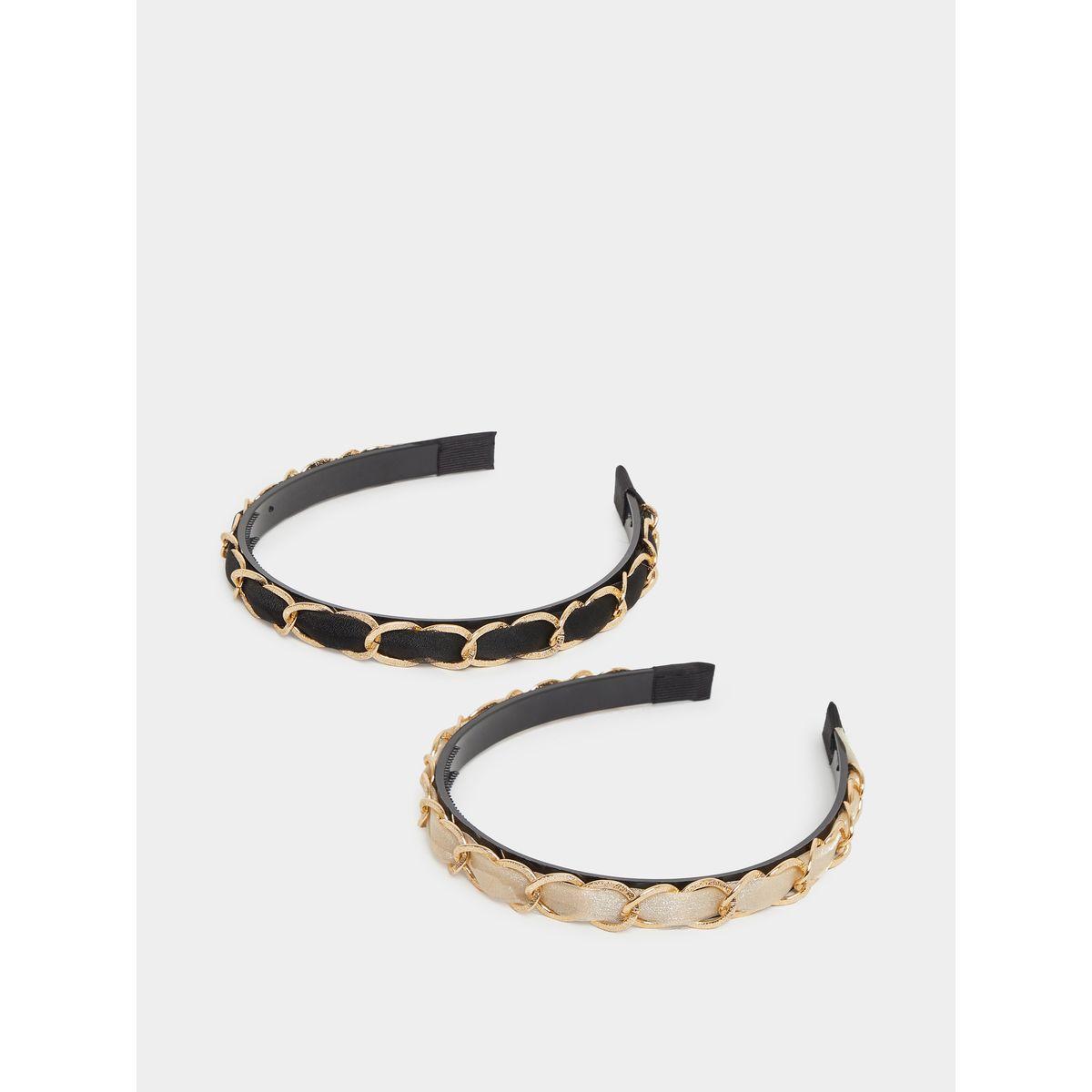 مجموعة من 2 طوق رأس كاجوال-women-hairaccessories-image-1