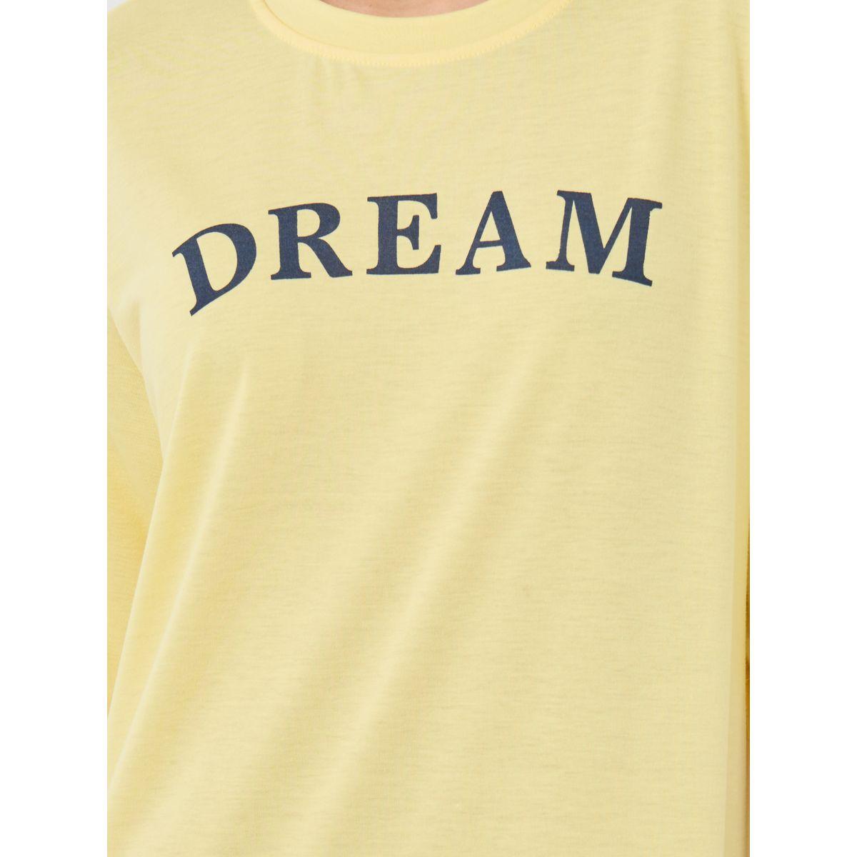 Styli Slogan Print Short Sleeve Midi Nightdress-women-clothing-nightwear-nighties-image-3