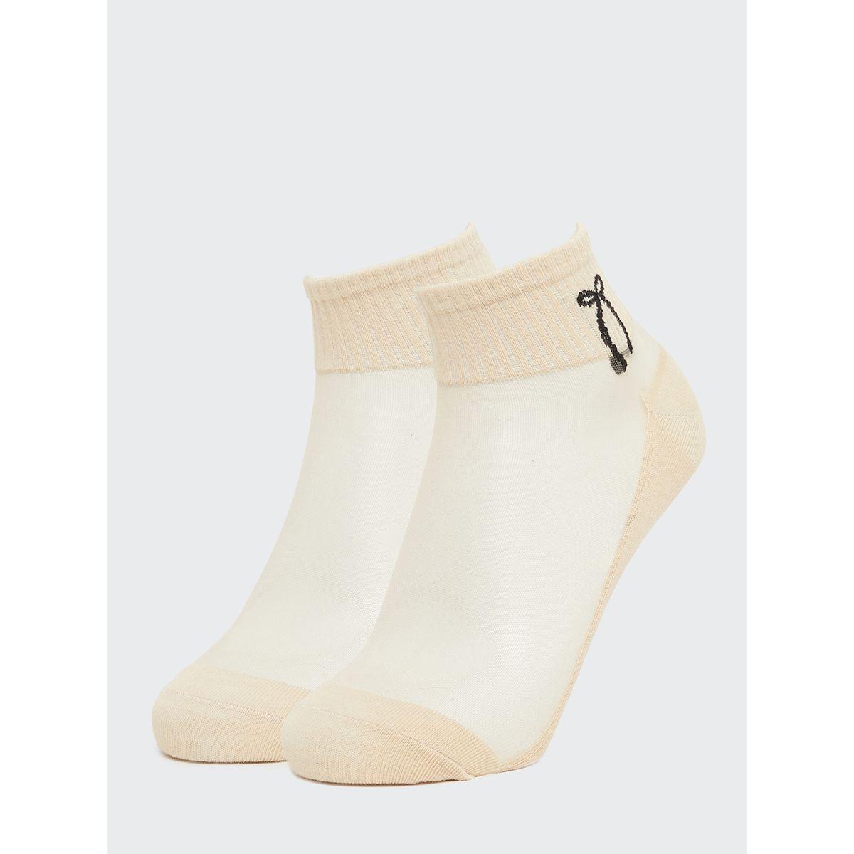 Styli Pack of 2 - Self Design Socks-women-socksandstockings-image-1