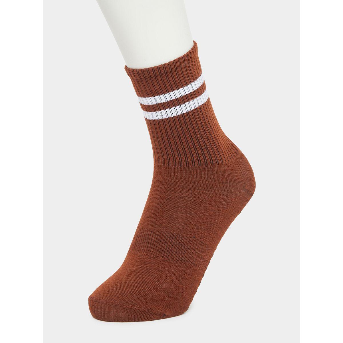 Styli Set of 2 - Contrast Striped Socks-women-socksandstockings-image-2