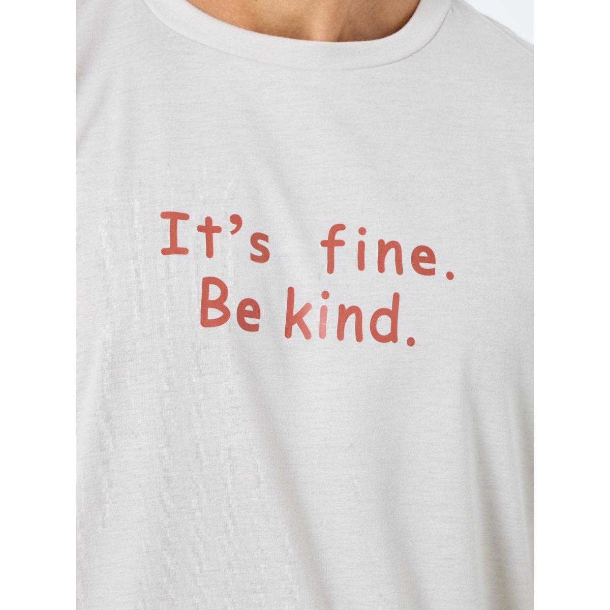 Styli Men Slogan Print T-Shirt and Checked Pyjama Set-men-clothing-nightwear-sets-image-3