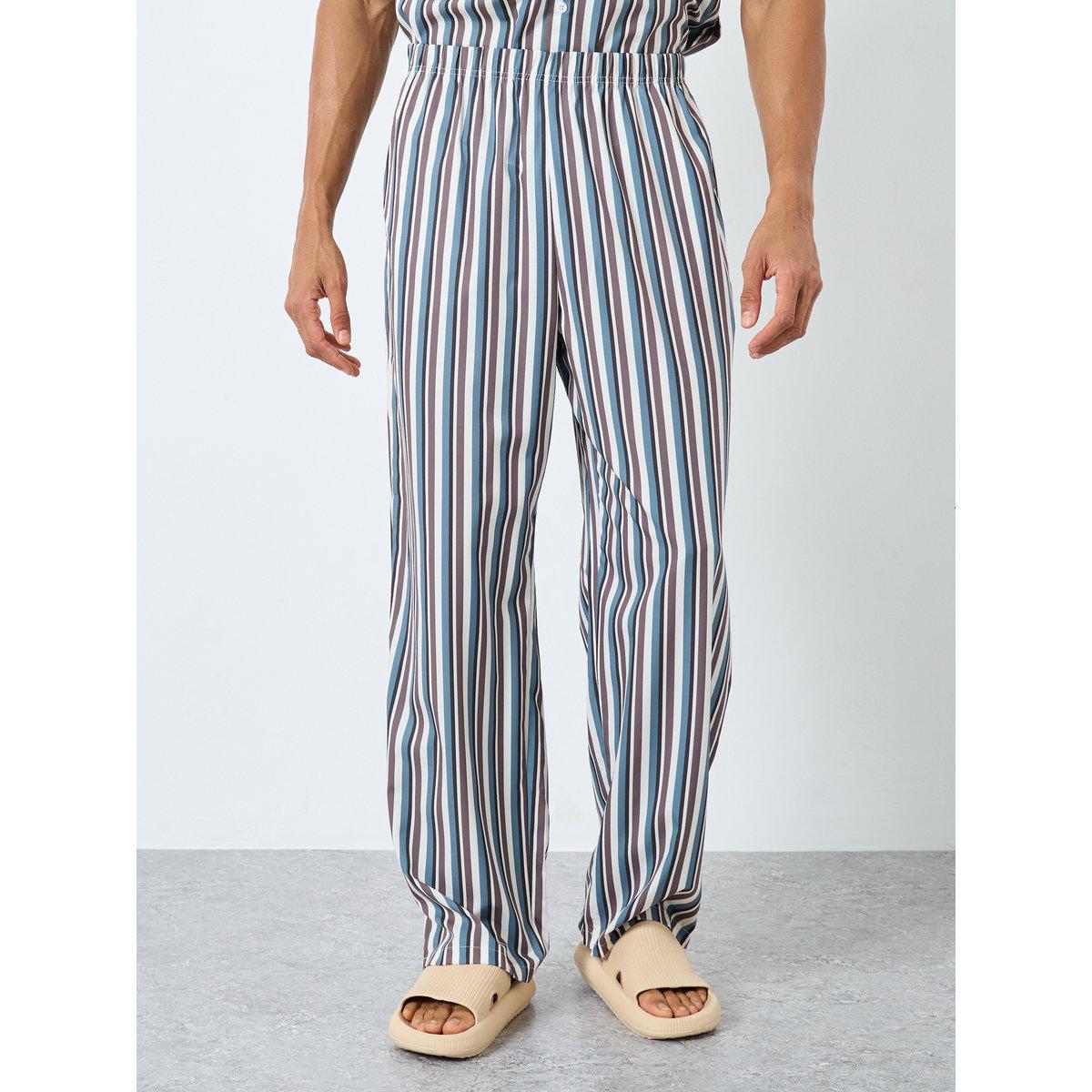 Styli Men Striped Shirt and Pyjama Set-men-clothing-nightwear-sets-image-5