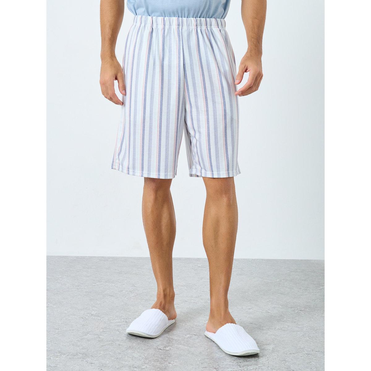 Styli Men Light Blue T-Shirt and Striped Pyjama Set-men-clothing-nightwear-sets-image-5