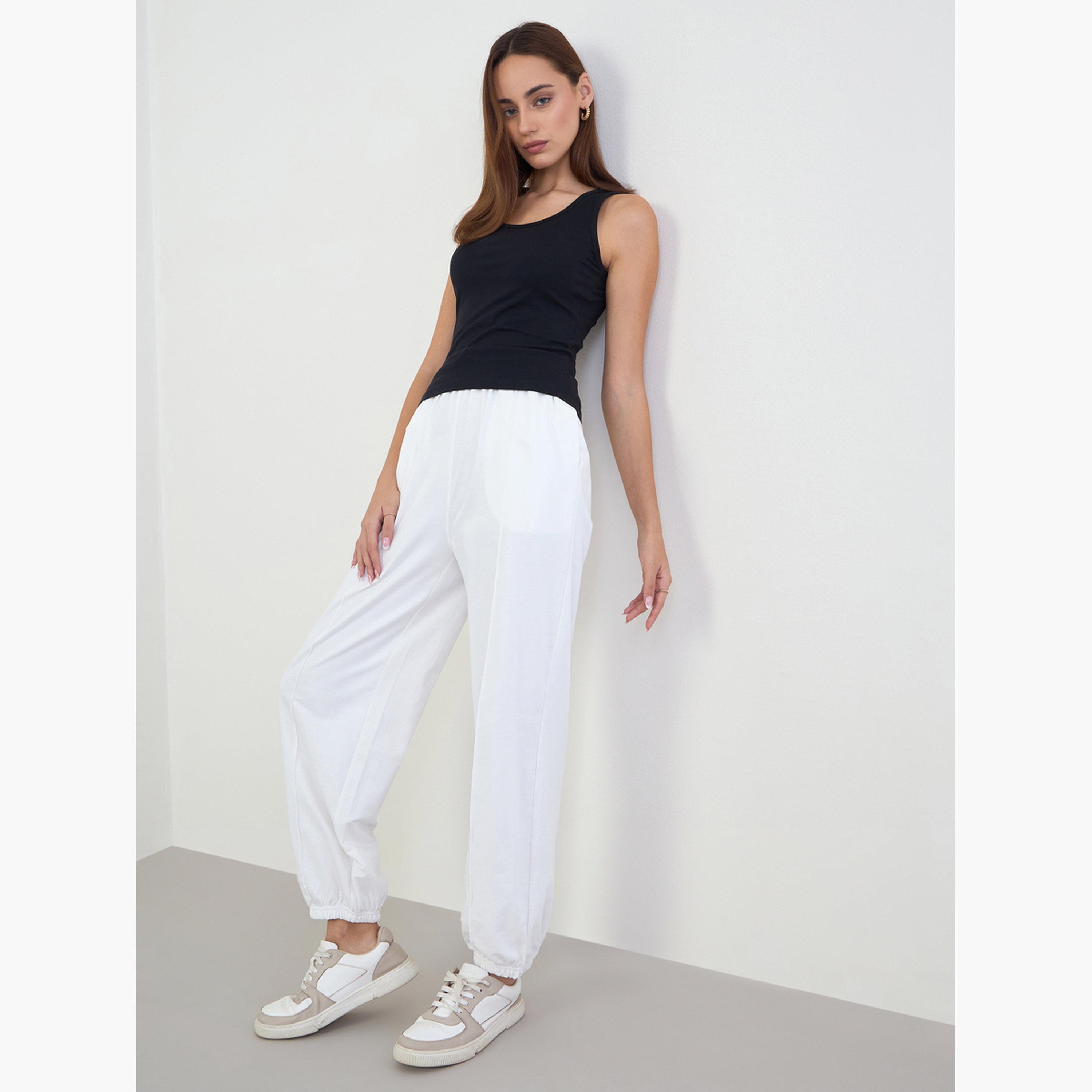 ستايلي - توب أسود مقاس ملائم-women-clothing-tshirts-image-2