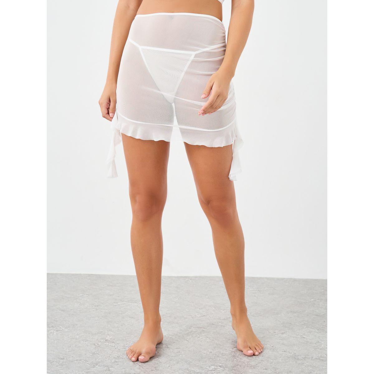 Styli Pack of 3 - Rosette Crop Top, Side Ruched Skirt and Thong-women-clothing-lingerie-lingeriesets-image-7