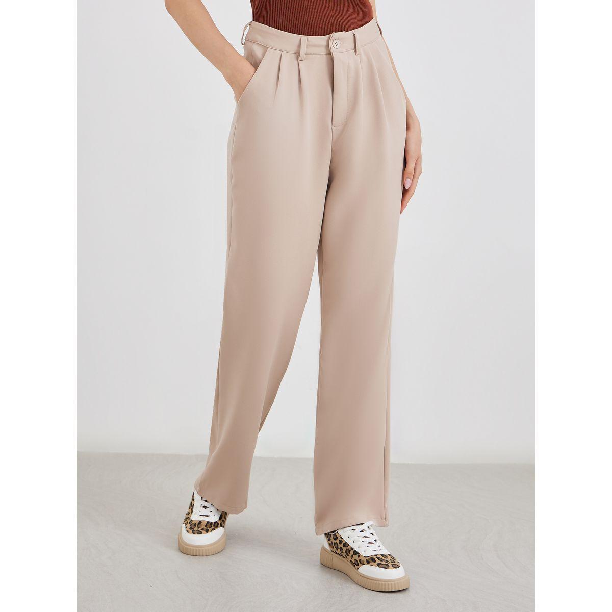طقم منسق من بنطال وبليزر سادة-women-clothing-coordsets-image-5