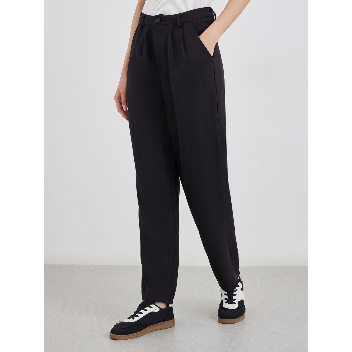 Styli Women Black Solid Casual Blazer and Pants Co-Ods-women-clothing-coordsets-image-4