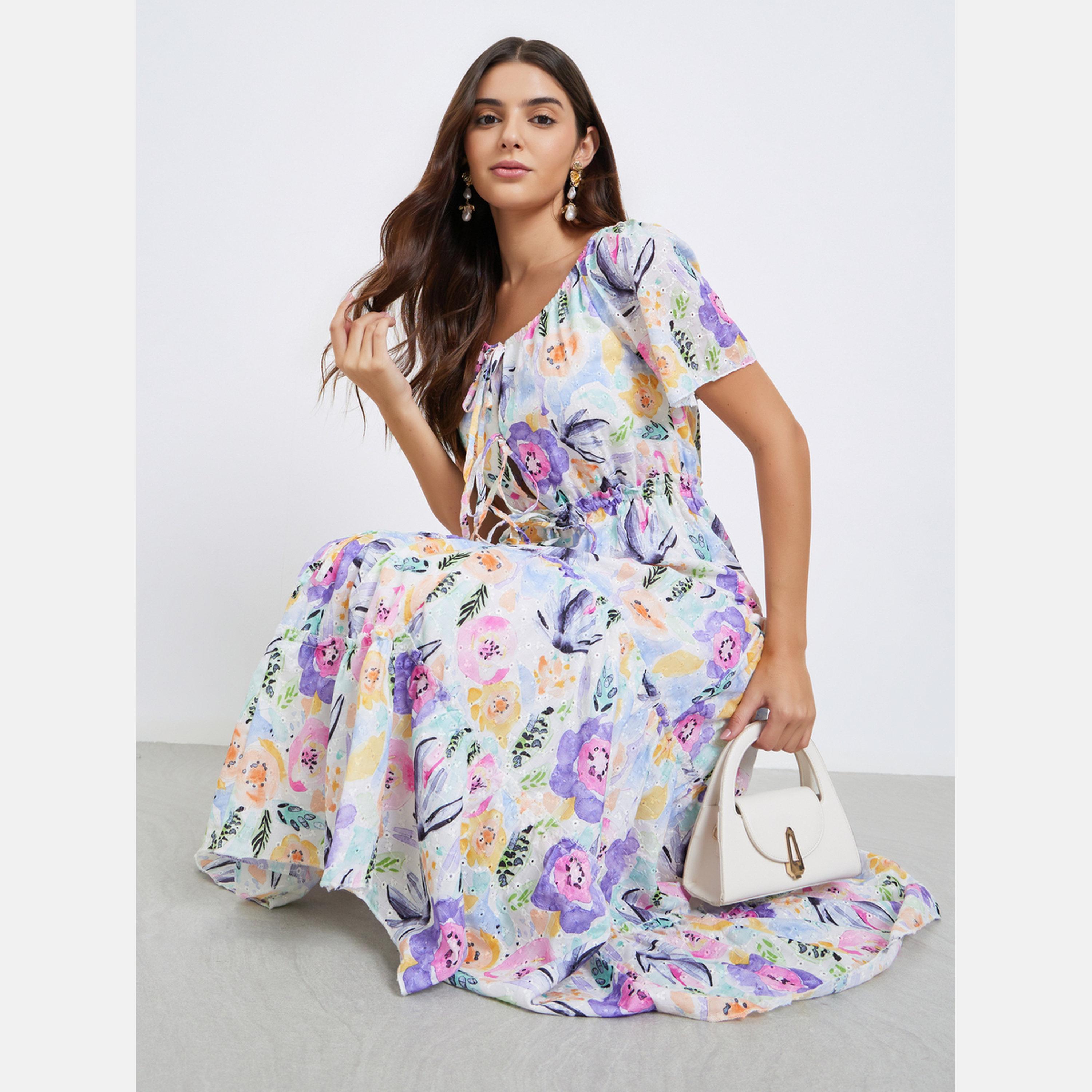 Maxim Creation Women Floral Print Midi Dress-women-clothing-dresses-image-2
