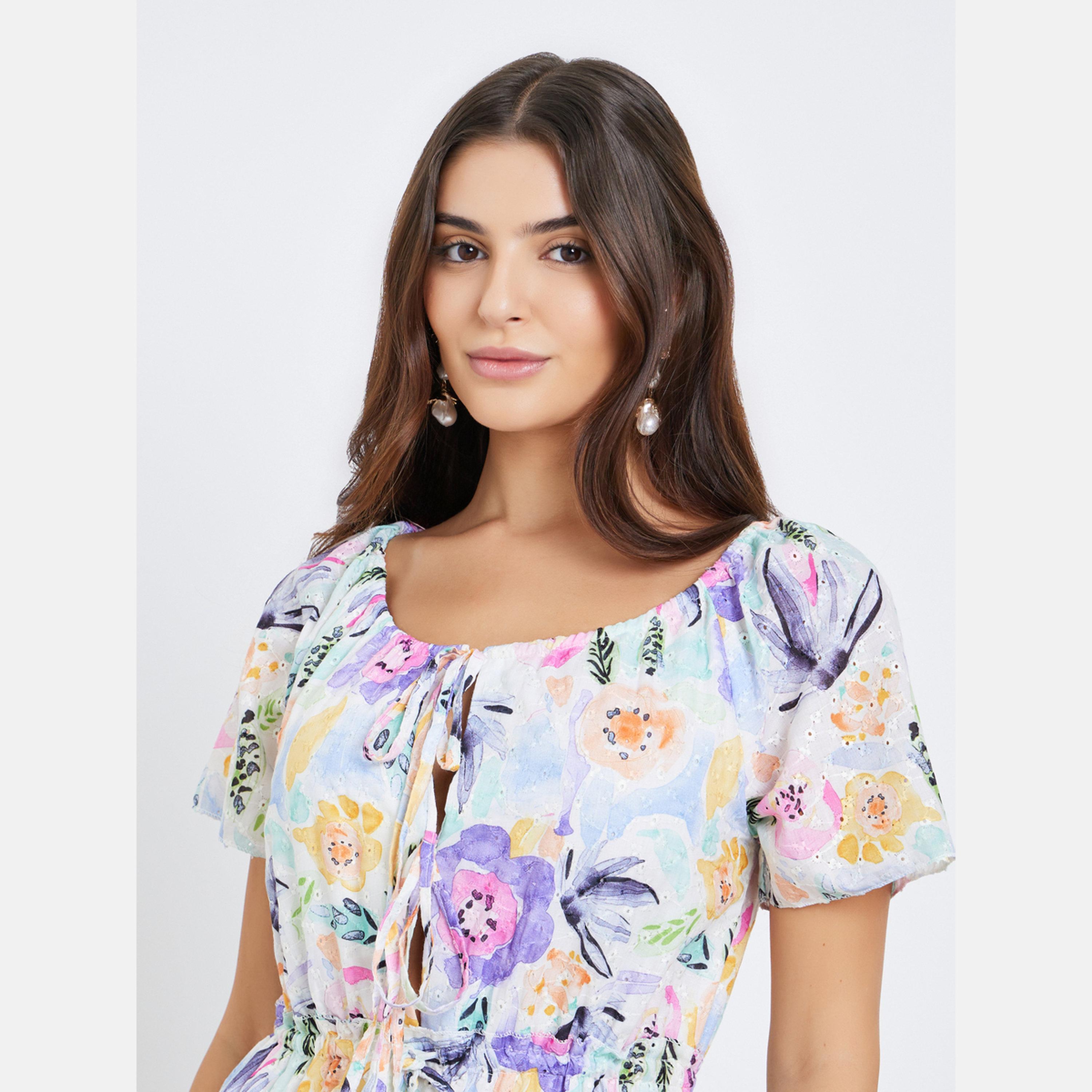 Maxim Creation Women Floral Print Midi Dress-women-clothing-dresses-image-4