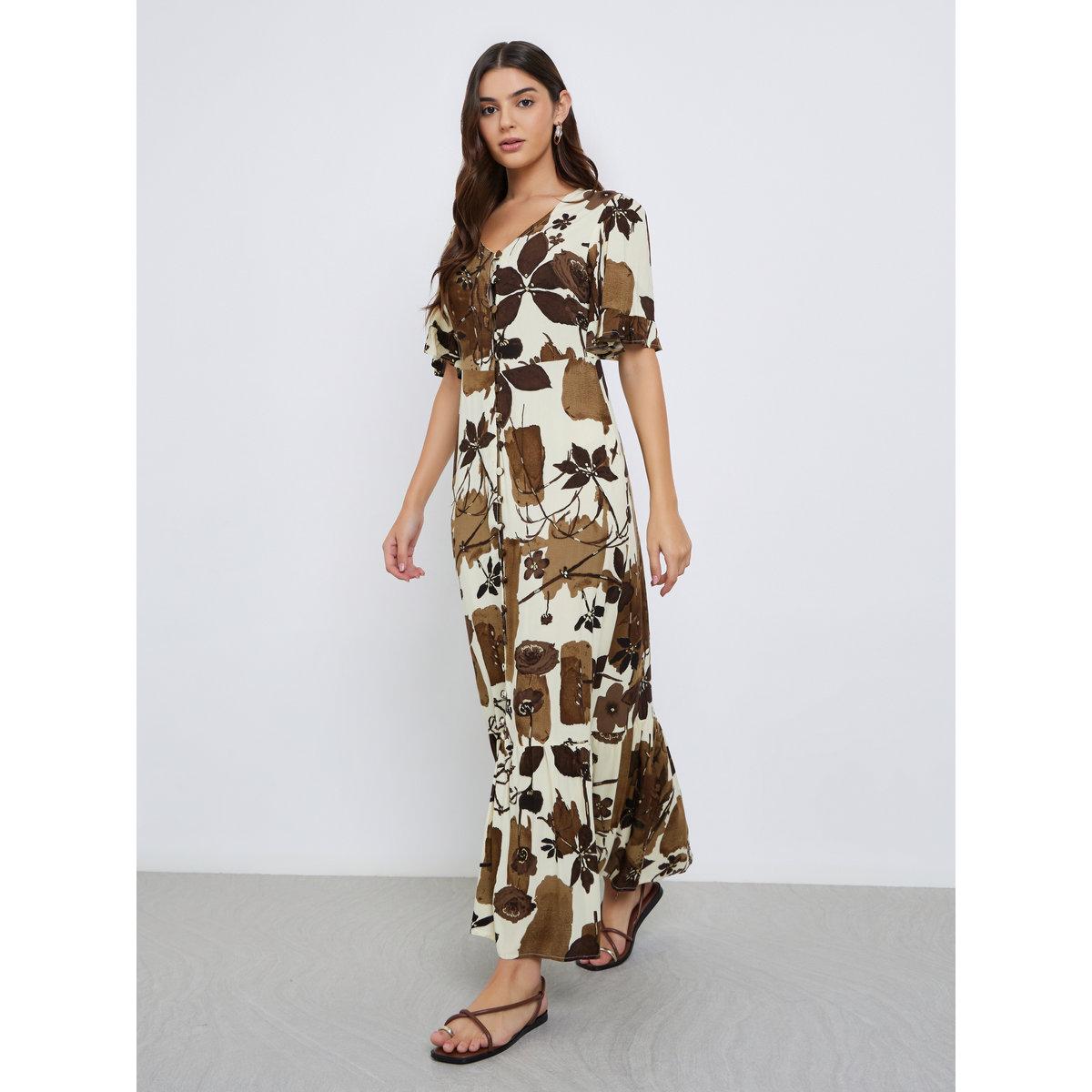 فستان طويل بطبعة زهور-women-clothing-dresses-image-2
