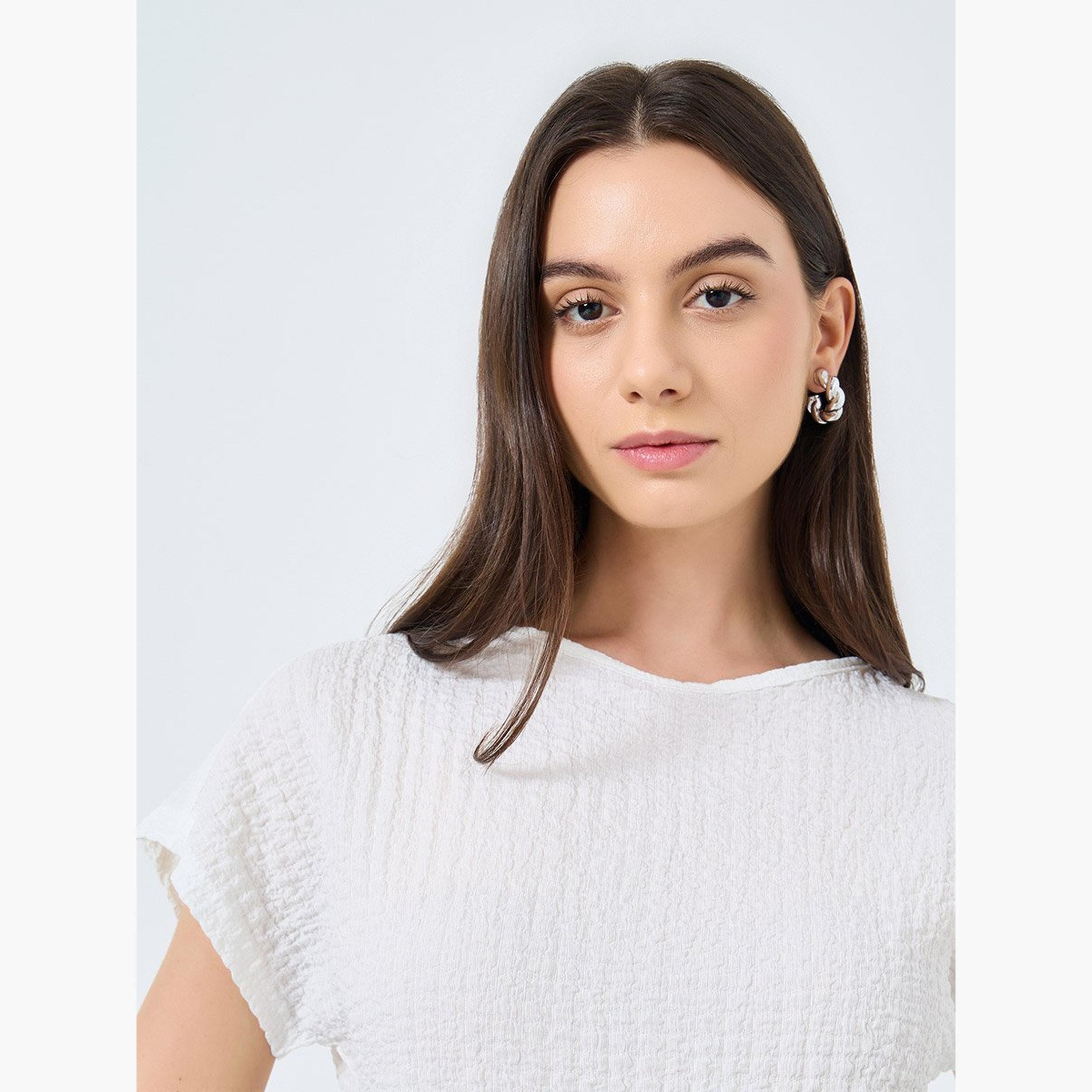 Take Two Textured Short Sleeve T-Shirt-women-clothing-tshirts-image-4