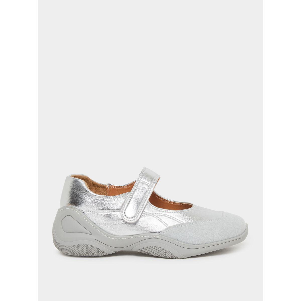 Styli Women Silver Square Toe Shoes-women-shoes-sneakers-image-2