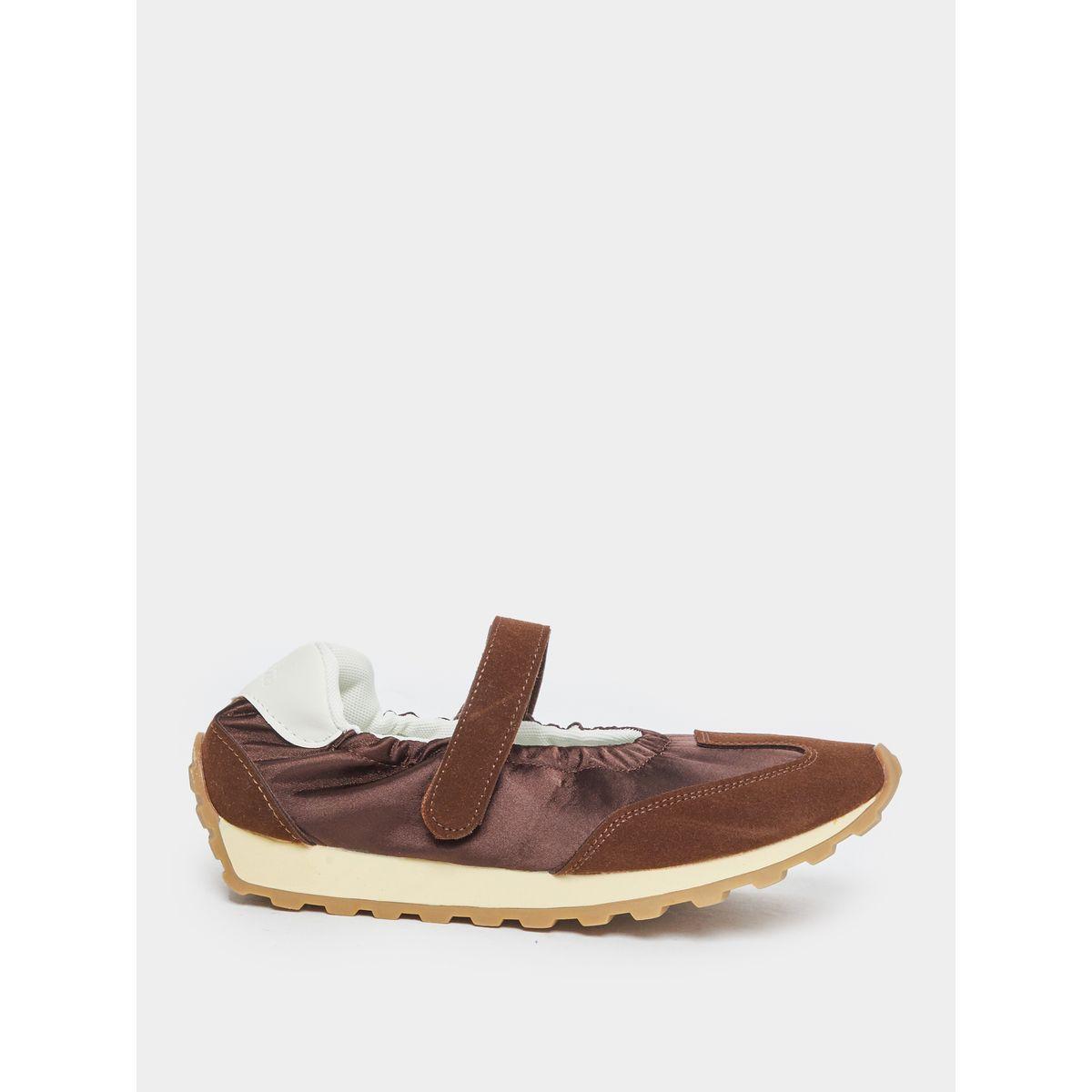 Styli Women Brown Hook and Loop Sneakers-women-shoes-sneakers-image-1