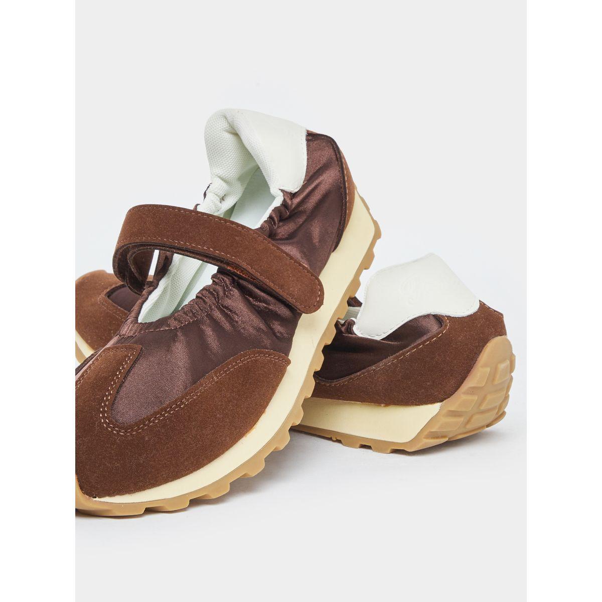 Styli Women Brown Hook and Loop Sneakers-women-shoes-sneakers-image-3