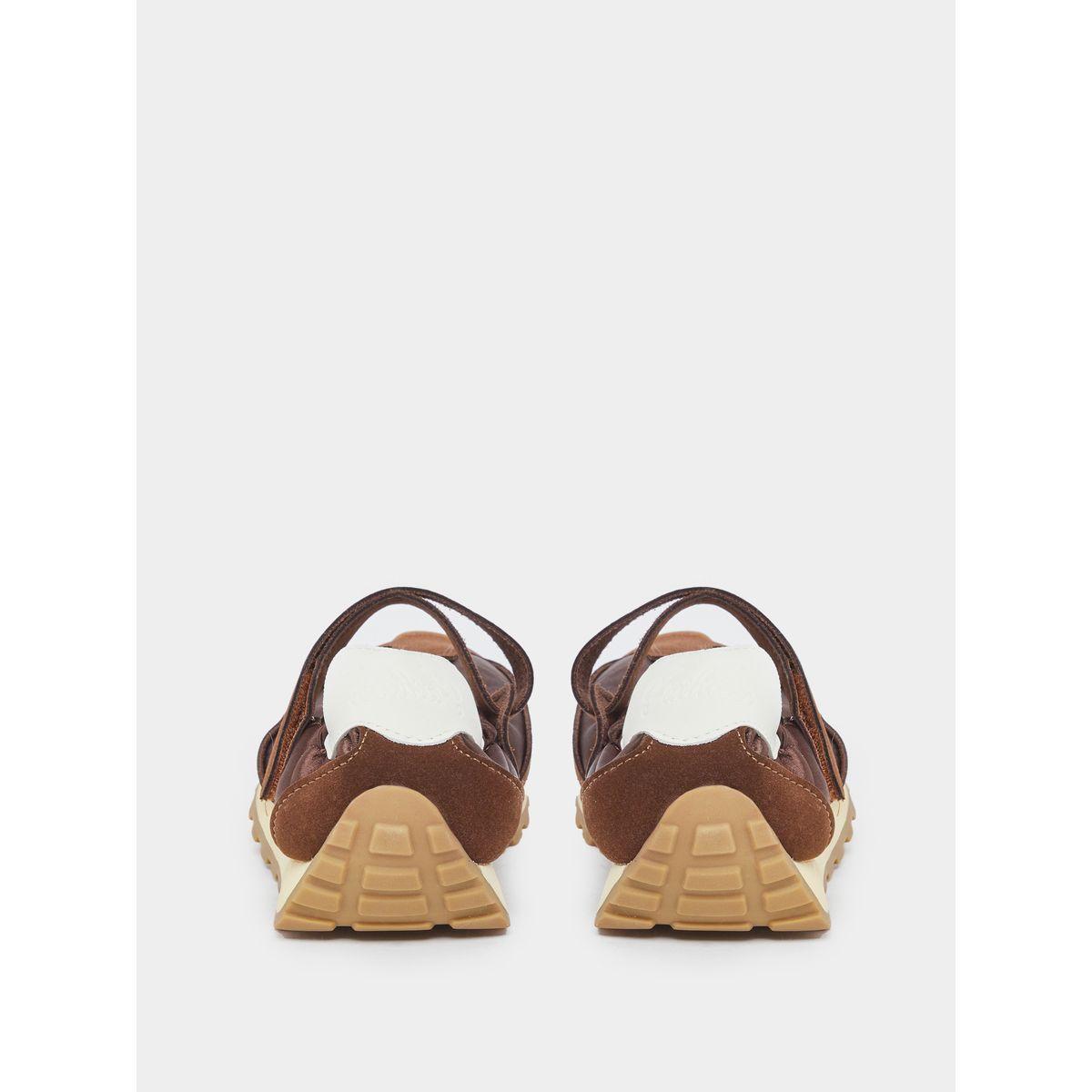 Styli Women Brown Hook and Loop Sneakers-women-shoes-sneakers-image-4