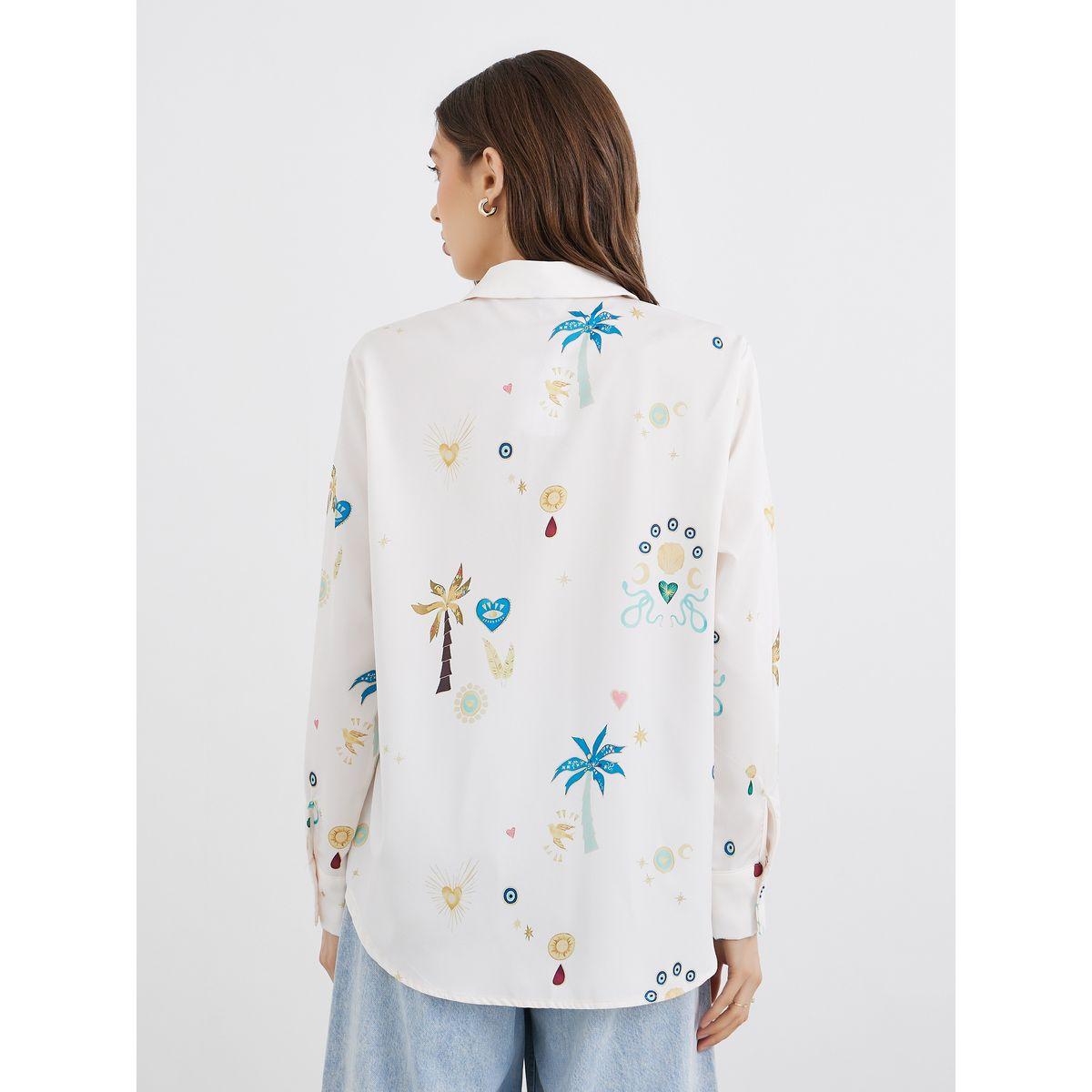 بلوزة فضفاض مطبعة بالكامل-women-clothing-shirtsandblouses-shirts-image-5