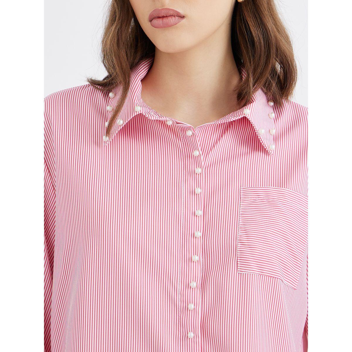 بلوزة فضفاضة مخططة بأكمام طويلة-women-clothing-shirtsandblouses-shirts-image-4