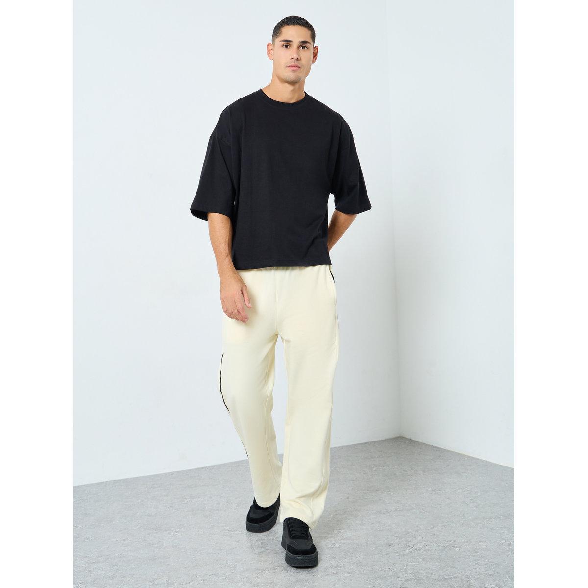 Styli Men Black Boxy Fit Jersey T-Shirt-men-clothing-tshirtsandpolos-tshirts-image-2