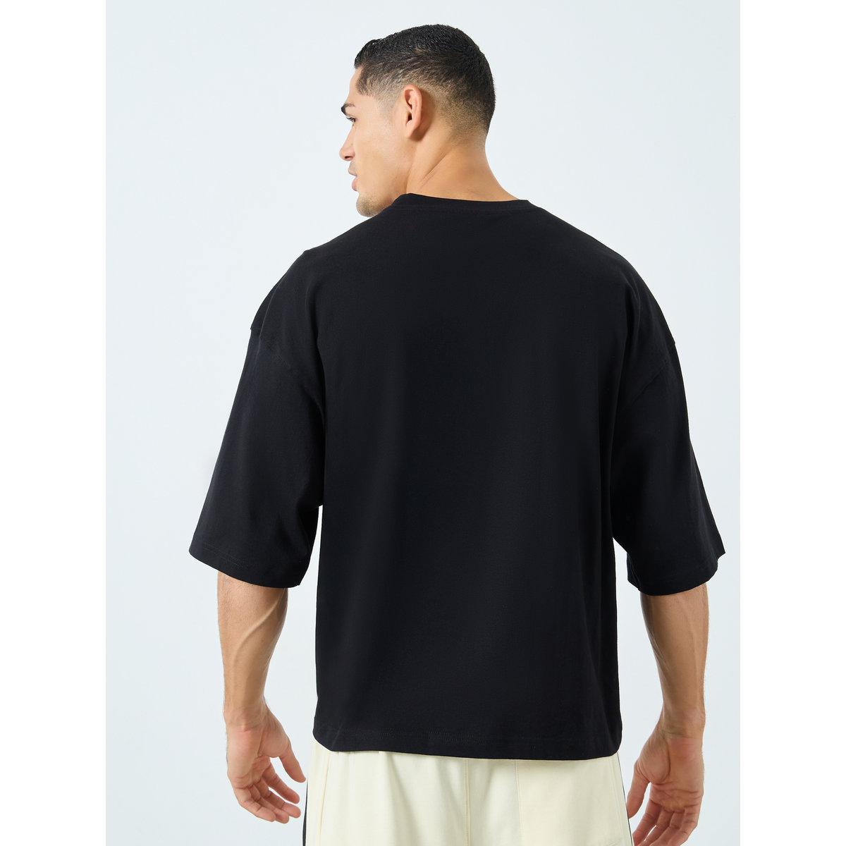 Styli Men Black Boxy Fit Jersey T-Shirt-men-clothing-tshirtsandpolos-tshirts-image-4
