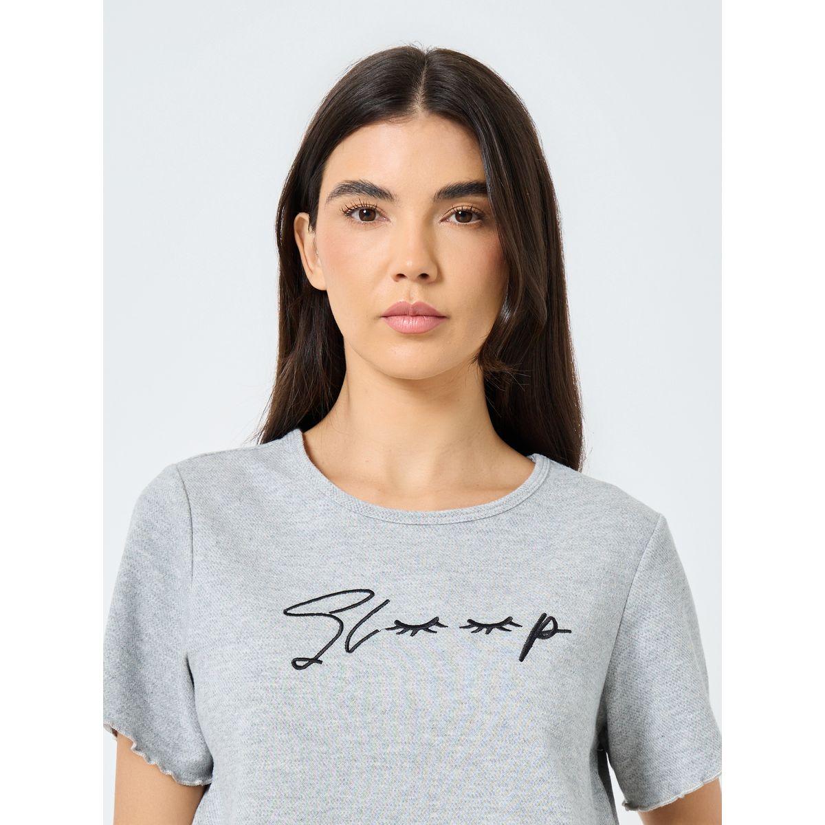 Styli Lettuce Edge Embroidered T-Shirt and Pyjama Set-women-clothing-nightwear-pyjamas-longsets-image-3