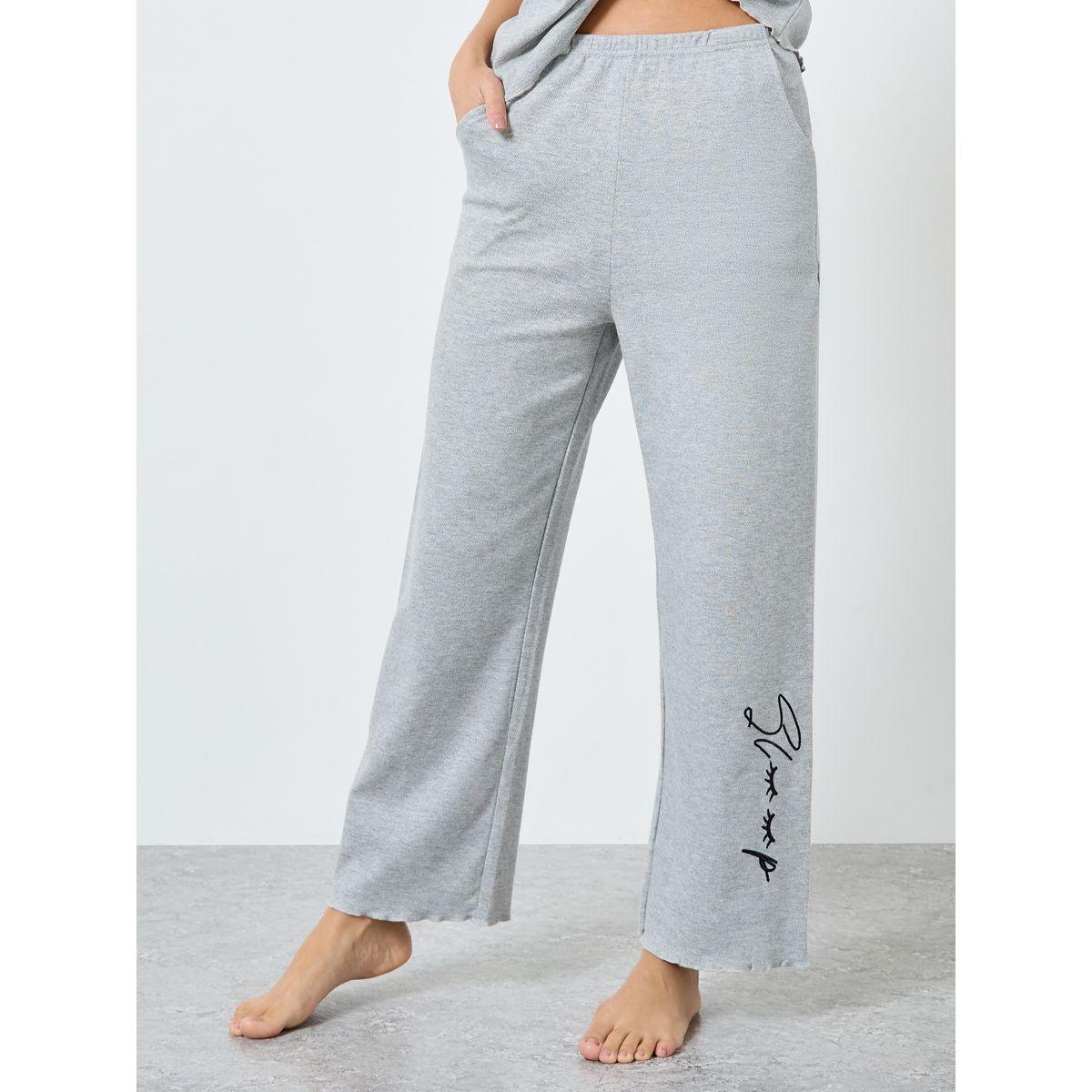 Styli Lettuce Edge Embroidered T-Shirt and Pyjama Set-women-clothing-nightwear-pyjamas-longsets-image-5
