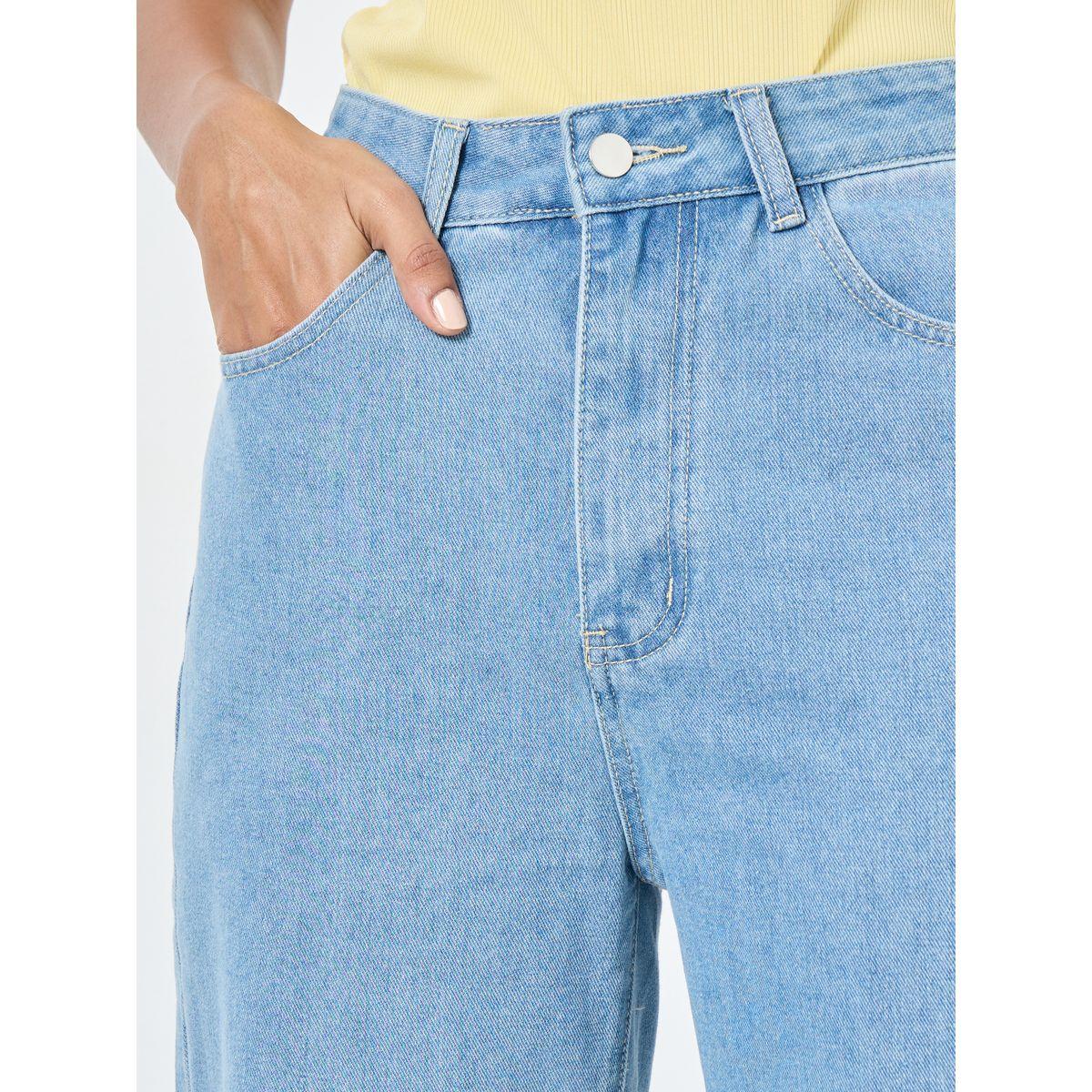 Styli Solid Mid Rise Wide Leg Jeans-women-clothing-bottoms-jeans-image-3