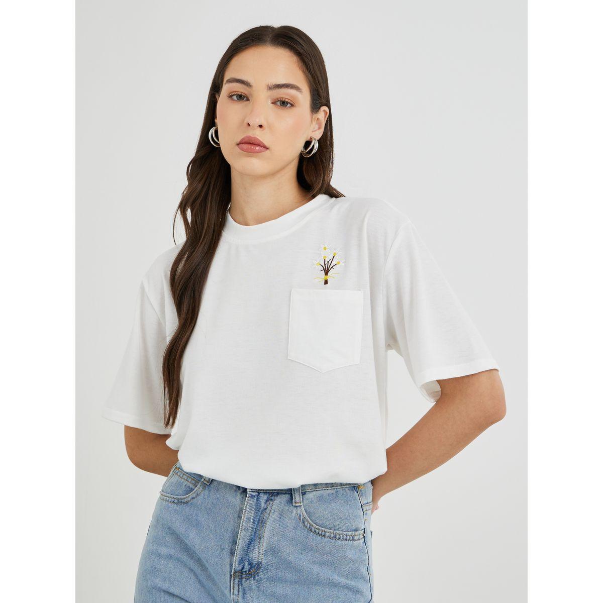 Styli Floral Embroidered Round Neck T-Shirt-women-clothing-tshirts-image-1