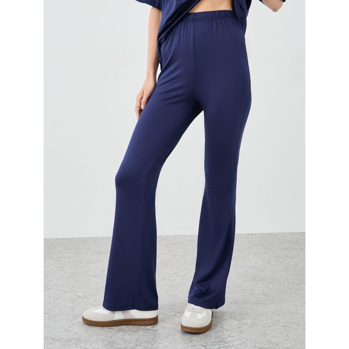 Styli Number Print Longline T-Shirt and Flared Leggings Co-Ords-women-clothing-coordsets-image-4