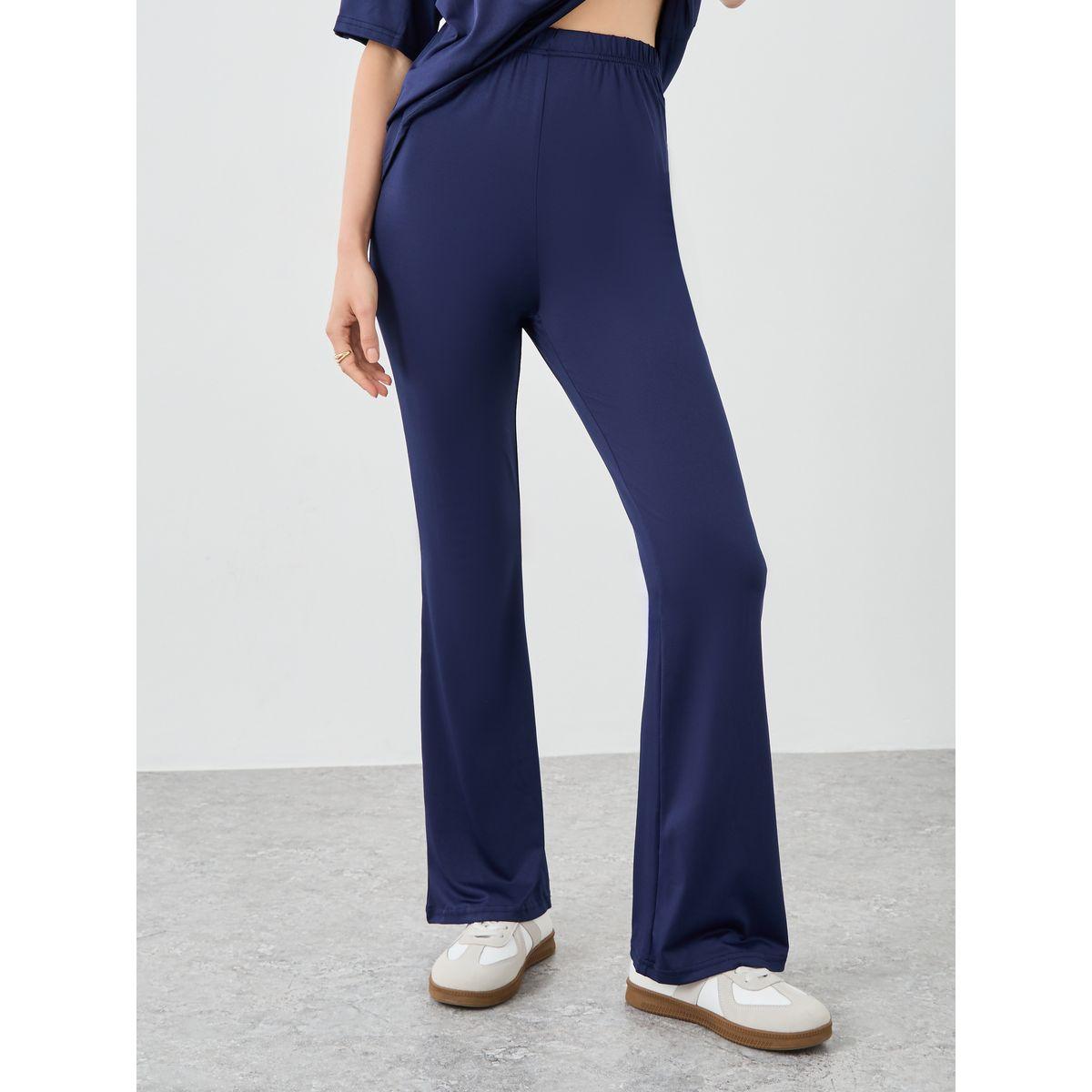Styli Number Print Longline T-Shirt and Flared Leggings Co-Ords-women-clothing-coordsets-image-5
