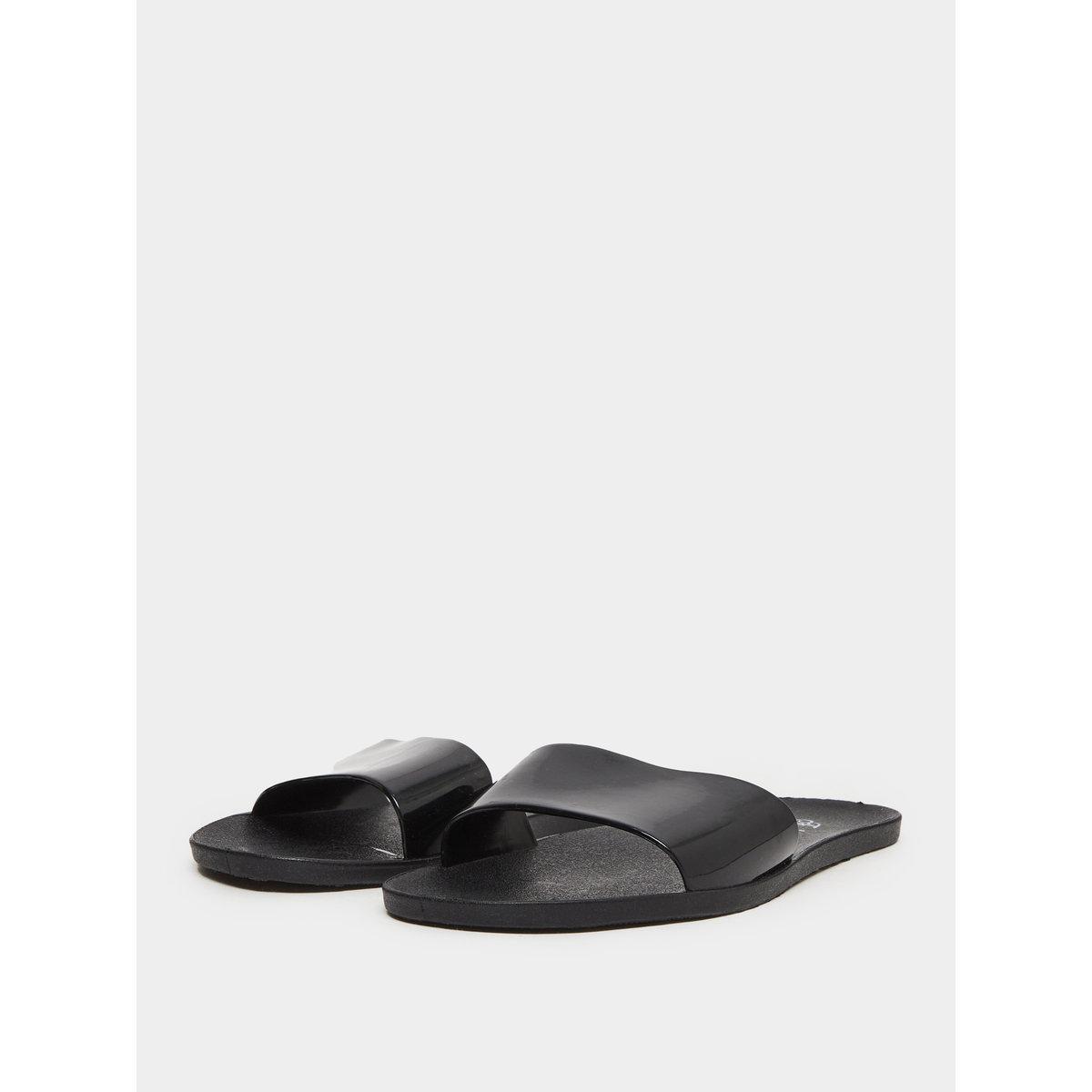Take Two Black Jelly Slides-women-shoes-flipflopsandslides-image-2