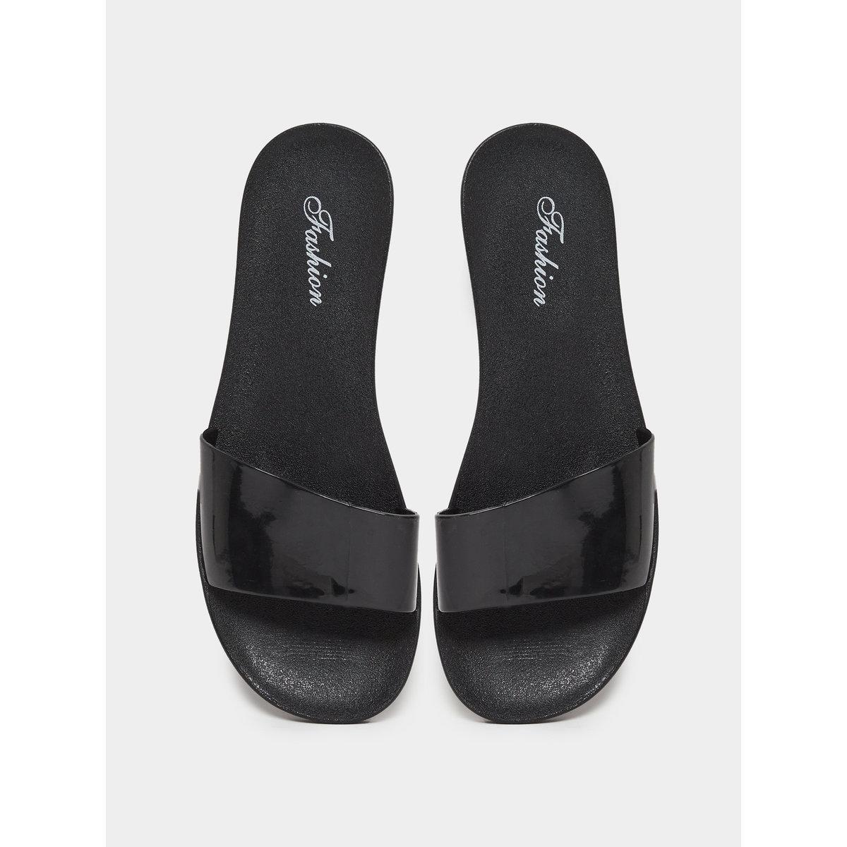 Take Two Black Jelly Slides-women-shoes-flipflopsandslides-image-5