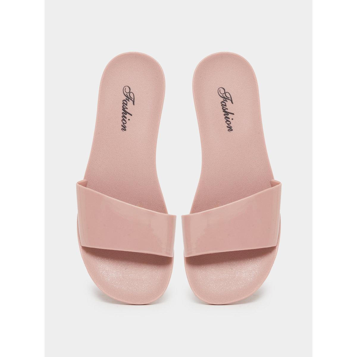 Take Two Pink Jelly Slides-women-shoes-flipflopsandslides-image-5