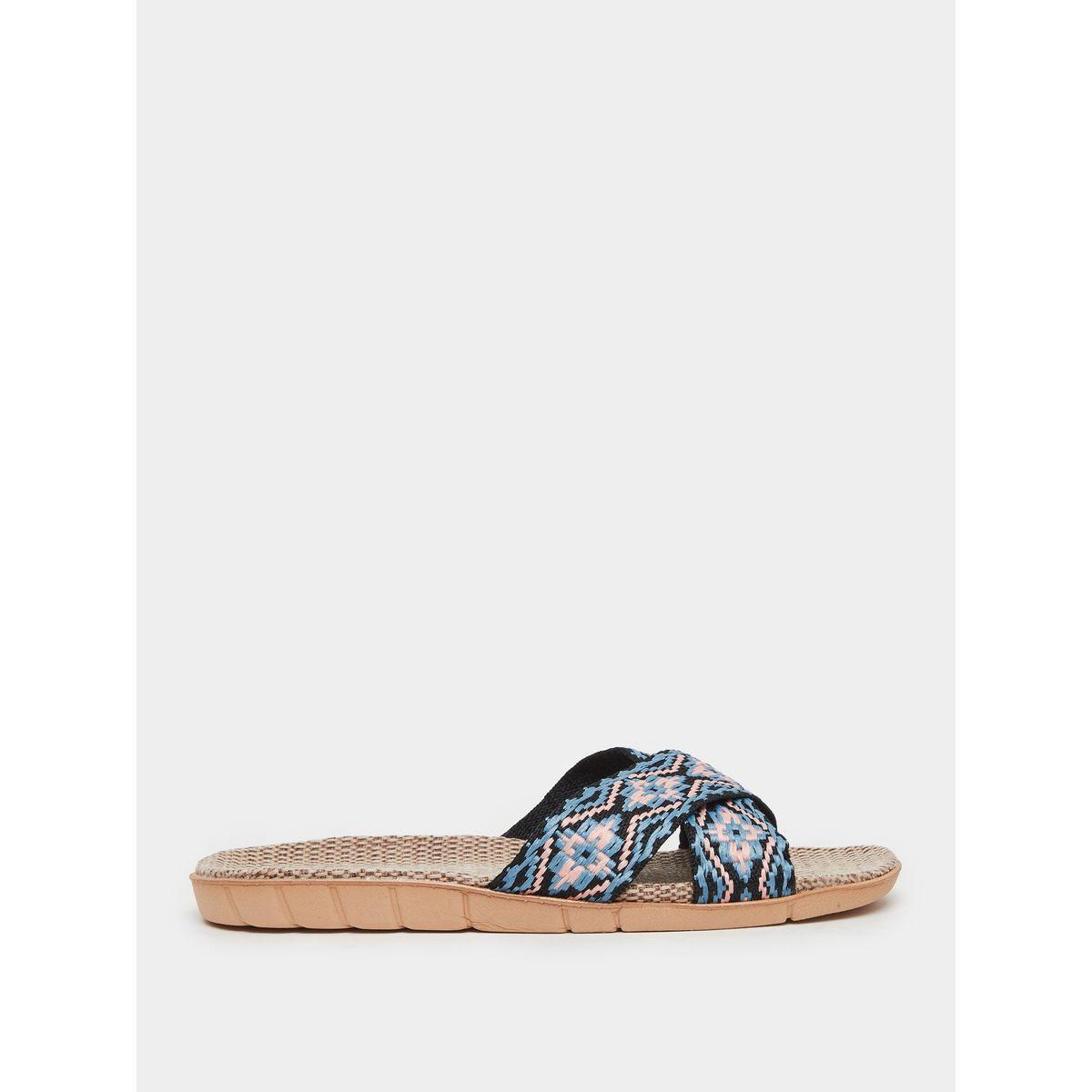 Styli Cross Strap Vamp Flat Sandals-women-shoes-flipflopsandslides-image-1