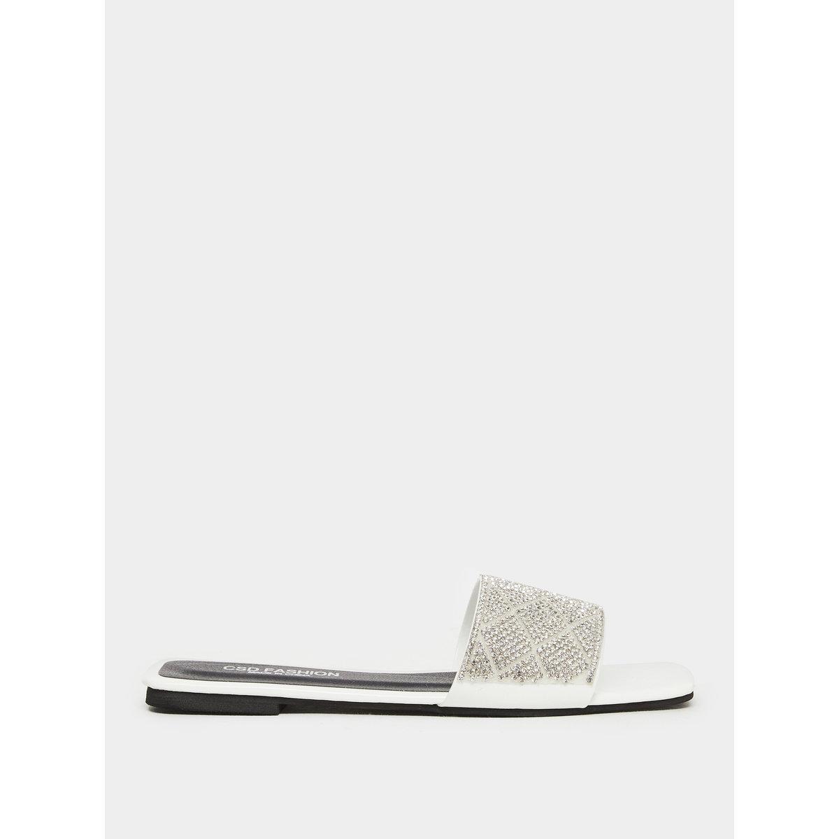 Take Two Rhinestone Embellished Vamp Flat Sandals-women-shoes-flipflopsandslides-image-1